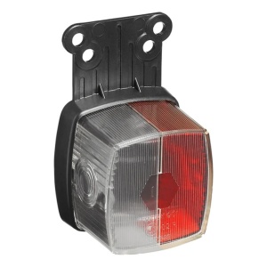 Lampa pozitie cu suport si reflector alb-rosu 66x62mm - Img 3