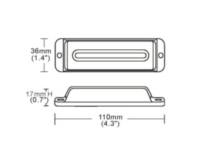 Lampa stroboscopica 4 LED-uri R10 R65 12/24 V - Img 2