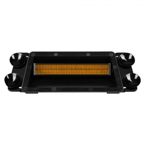 Lampa stroboscopica cu ventuza, pentru parbriz, 24 LED, galbena