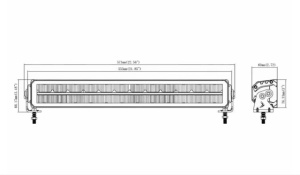 Lampa tip bara cu pozitie alba 62 LED, 8W, 55W - Img 5