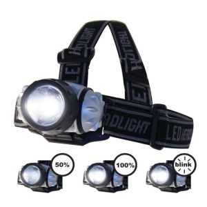 Lanterna frontala LED 1W cu functie de semnalizare (flash) - Img 2