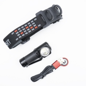 Lanterna frontala PNI Adventure F75 cu led 6W, 600 lm, din aluminiu, cu acumulator si incarcator magnetic cu USB - Img 4
