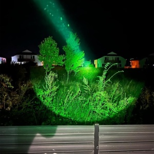 Lanterna PNI Adventure F750 Green Light din aluminiu, LED 10W, 500 lm, pana la 850 m, IP44, acumulator 4000mAh inclus, incarcare prin USB Type-C, lumina verde perfecta la vanatoare - Img 8