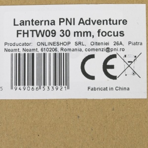 Lanterna PNI Adventure FHTW09 cu LED, Focus, aluminiu, IP68, acumulator 3000 mAh, cu incarcator acumulator inclus - Img 7