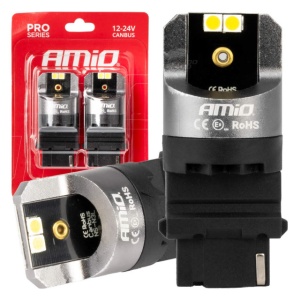 LED CANBUS PRO 3156 P27W 4x3030 SMD ALB 12/24V AMIO