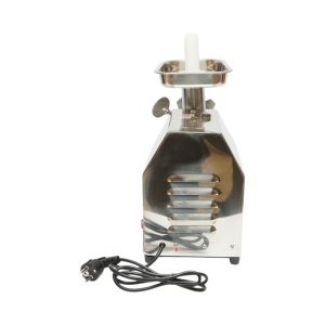 Masina de tocat carne electrica inox 600W, 220V, capacitate 100 kg/h, adaptor carnati, 2 site si 2 cutite incluse 340x185x365mm - Img 3