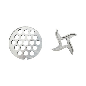 Masina de tocat carne electrica inox + aluminiu 1200W, 220V, capacitate 100 kg/h, adaptor carnati, 1 sita si 1 cutit incluse 340x185x365mm - Img 12