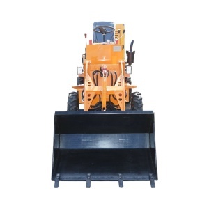 Mini incarcator frontal articulat 800kg 4x4, motor diesel 25CP, capacitate ridicare 400kg, latime cupa 1000mm THOR - Img 3