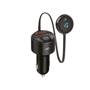 Modulator FM PNI Valentine V880 cu microfon, Bluetooth 5.0, MP3 player, transmitator FM, port USB dual, incarcare rapida dispozitive mobile prin QC3.0, compatibil cu Siri si Google Assistant