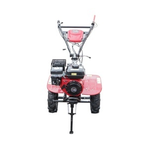 Motocultor 7.5CP cu freza 100cm, plug, rarita, motor benzina 4 timpi 212cc OHV, viteze 2+1, transmisie pinioane, roti 4.00-8 Breckner Germany - Img 3