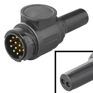 Mufa remorca - Plastic 13 pini tip Jaeger cu 2 gauri