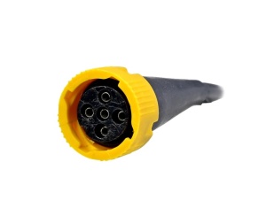 Mufa tip baioneta 5 PIN galbena
