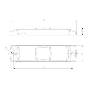Pachet 10 lampi gabarit cu LED-uri, rosii - Img 2