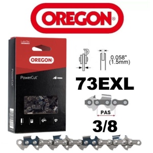 Pachet 5 lanturi drujba Oregon 34 dinti, pas 3/8, canal 1.5mm 73EXL068E - Img 2
