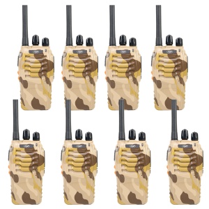 Pachet 8 statii radio portabile PNI PMR R40 CAMO 0.5W, 16 PMR, Li-Ion 1200mAh cu incarcatoare si casti incluse - Img 11