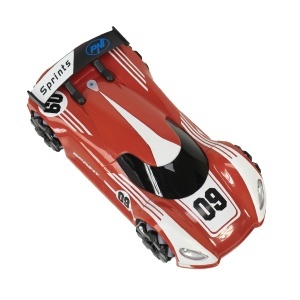 Pachet Jucarie masinuta sport Silvercloud RedOne cu telecomanda cu sticky Pad Drapel inclus - Img 4