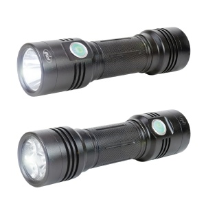 Pachet lanterna dubla PNI Adventure F200 din aluminiu cu LED, acumulator 4000mAh si Sticky Pad Drapel inclus - Img 4