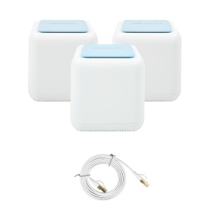Pachet sistem Mesh Wi-Fi PNI GB1200 Gigabit si 1bc Cablu de retea plat S/STP CAT8 PNI U8015W 1.5m - Img 8