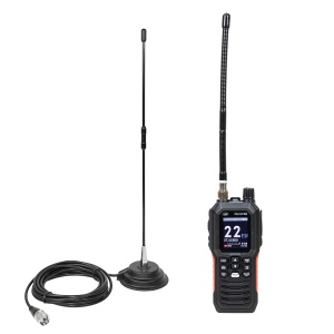 Pachet statie radio CB portabila PNI Escort HP 102 multi standard, 4W, 12V-24V, AM-FM cu antena CB PNI Extra 40 cu magnet - Img 9