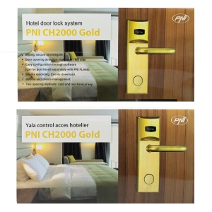 Pachet Yala control acces hotelier PNI CH2000L Gold si Intrerupator cu card PNI ES100 - Img 9