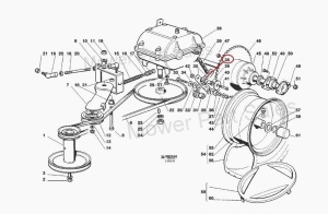 Pinion întinzător lant Stiga | Castelgarden TC102, TC122 - Img 3