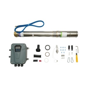 Pompa apa submersibila solara inox 1100W, 110V, D76mm, debit 6 m3/h, brushless, controler MPPT, inaltime refulare 84m 3SYD6-84-110-1100 Breckner Germany - Img 4