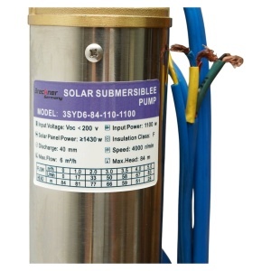 Pompa apa submersibila solara inox 1100W, 110V, D76mm, debit 6 m3/h, brushless, controler MPPT, inaltime refulare 84m 3SYD6-84-110-1100 Breckner Germany - Img 14