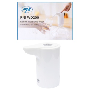 Pompa electrica pentru bidon de apa PNI WD200 incarcare prin USB-C, acumulator 800 mAh - Img 4