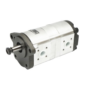 Pompa hidraulica cu sens rotatie stanga, debit 14+8cm3 pentru Claas, Renault 7700035525