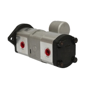 Pompa hidraulica dubla, debit 18+14cm3, sens rotatie spre dreapta pentru Massey Ferguson OEM 3800195M91 - Img 5
