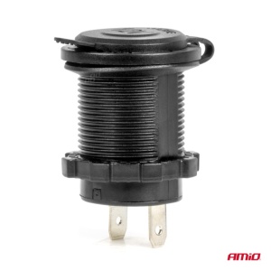 Priza bricheta auto rezistenta la apa cu lumina de fundal LED ALBASTRU 12/24V - Img 2