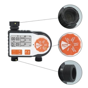 Programator pentru irigare PNI WT12, display LCD, racord 3/4, 2 iesiri, irigare automata si manuala, setare ora, durata si zile irigare - Img 3