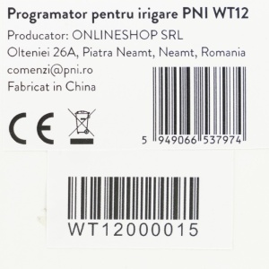 Programator pentru irigare PNI WT12, display LCD, racord 3/4, 2 iesiri, irigare automata si manuala, setare ora, durata si zile irigare - Img 8