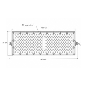 Proiector LED modular 200W, 100-265V, 6500K, 26000lm tip Flood 400x150x85mm IP66 Breckner Germany - Img 7