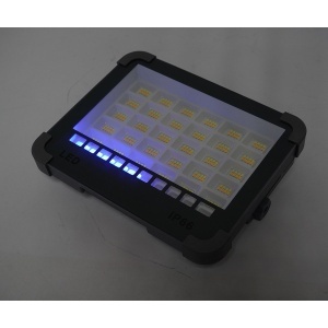 Proiector LED portabil 100W cu panou solar 3W, baterie 3600mAh, 6 moduri de iluminare, magnet, carlig, USB Power Bank 210x170x55mm Breckner Germany - Img 13