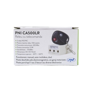 Releu cu telecomanda PNI CA500LR pentru comanda 1 sau 2 usi de garaj, porti, bariere, 2 relee, alimentare 12V - Img 8