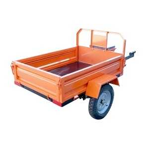 Remorca motocultor basculabila 450kg, bena 1400x1000x300mm, roti 4.00-12 THOR - Img 4