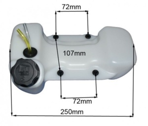 Rezervor benzina compatibil motocoasa Ruris DAC 210, DAC 310, 441, 431c - Img 3