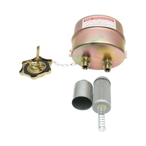 Rezervor ulei servodirectie metalic cu element filtrant, filtru sita incorporat, reductie M20x1.5 - Img 2
