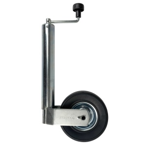 Roata de sprijin, capacitate 300 kg, teava Ø60 mm, roata 225x65 mm - Img 2
