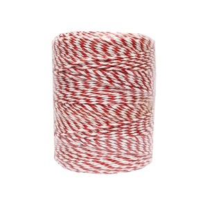 Rola fir alb-rosu fi 3.8mm insertie metalica 4x0.28mm SS, 500m gard electric Breckner Germany - Img 4