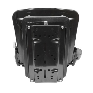 Scaun pentru tractor negru, reglabil cu cotiera, tetiera, centura si suspensie mecanica, latime sezut 455mm - Img 5