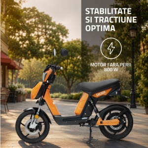 Scuter electric Samus Chicago-18T800-48V26-Portocaliu CIV INCLUS - Img 2
