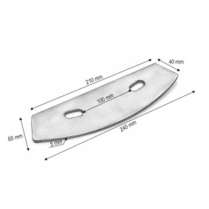 Segment cutit furaje Strautmann 240x65x5mm cod OEM 60503207Z - Img 3