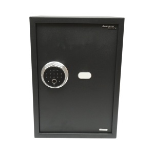 Seif mobila cu amprenta, alarma, inchidere electronica si 2 chei 500x350x310mm Breckner Germany