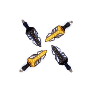 Semnalizare moto 12V cu semnalizare LED alba - Img 3