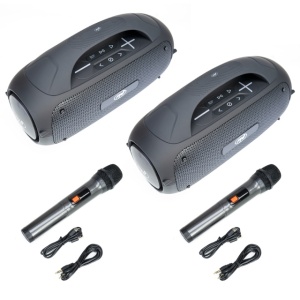 Set 2 boxe portabile PNI FunBox BT600, imperechere prin Bluetooth cu functie sunet stereo, 65W, IPX4 - Img 2