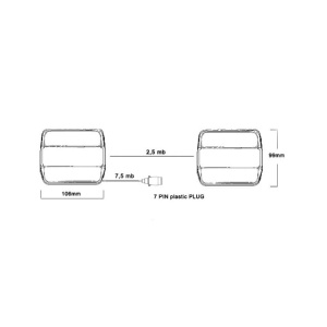 Set 2 lampi remorca cu LED, cablu si prindere magnetica - Img 2