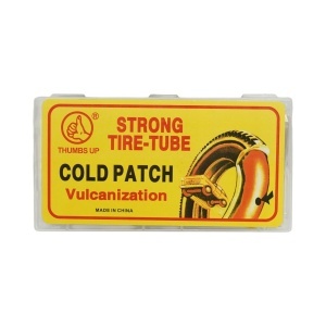 Set 24 petice vulcanizare anvelope si camere de aer 24x35mm, 25mm, 32x50mm + 1 tub adeziv 20ml - Img 3