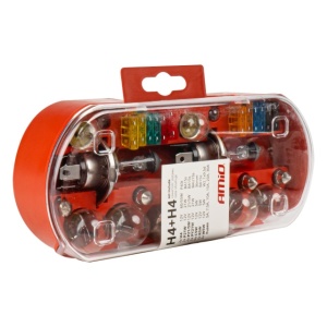 Set becuri si sigurante 30 buc H4+H4